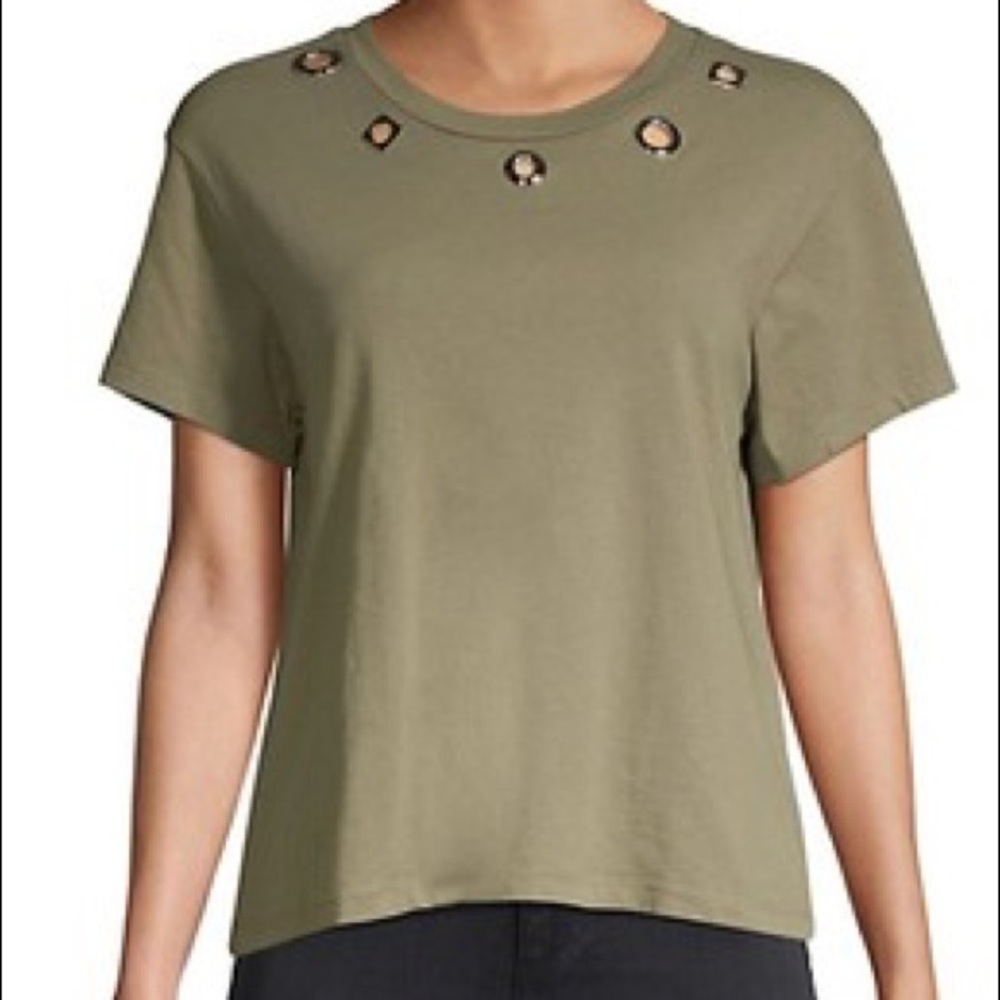 Monrow Vintage Grommet Tee